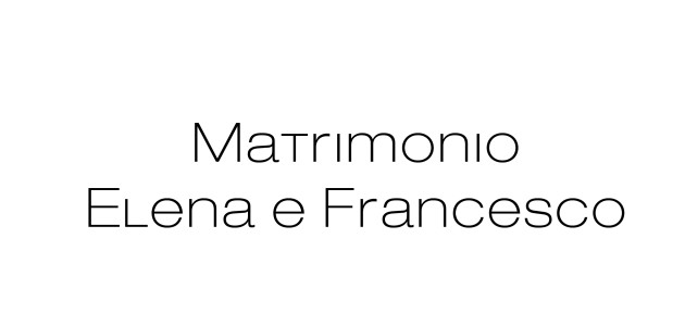 Matrimonio Elena e Francesco