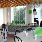 Festa compleanno tema calcio, il piccolo Lupo