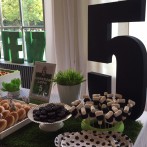 Candy buffet festa tema calcio Juventus