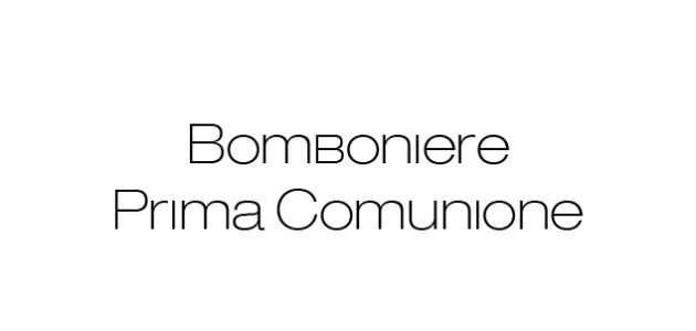 Bomboniera Prima Comunione