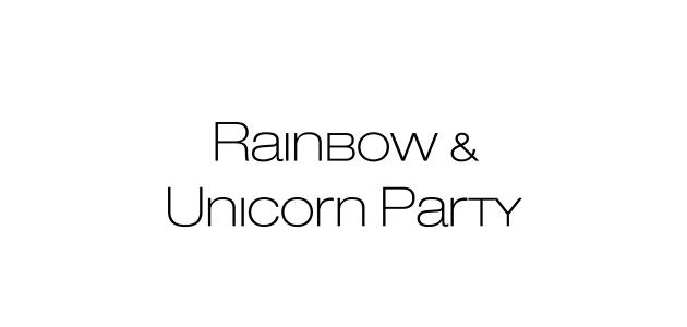 Party a tema unicorni e arcobaleni