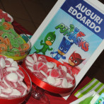 Organizzazione festa a tema Pjmasks Bergamo candy buffet
