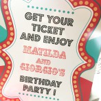 allestimento festa tema luna park