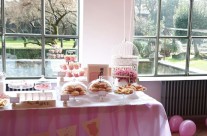 allestimento tavolo buffet baby shower party bergamo