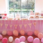 allestimento tavolo buffet baby shower party compleanno bergamo