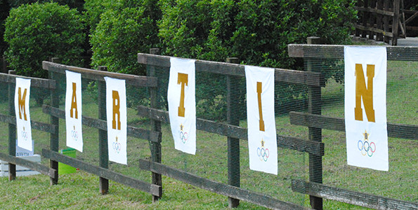 Allestimento festa tema Olimpiadi